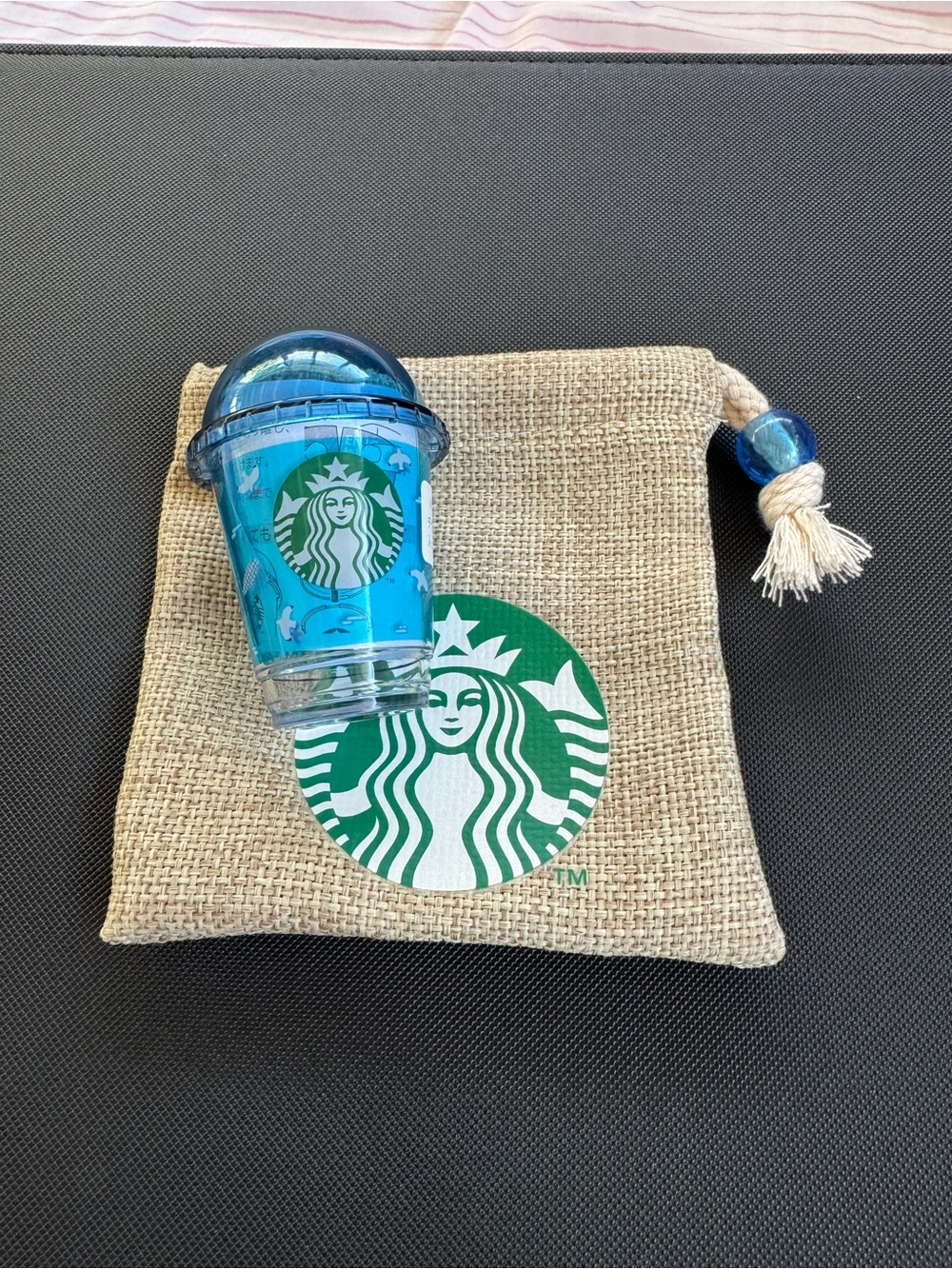 Starbucks Mini Drink Smoothie Cup Tumbler Japan Collectible w/pouch bag NWT New